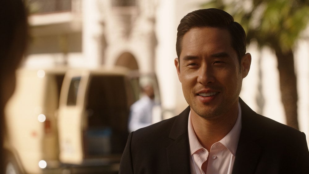 Still from Quantum Leap Season 2 Episode 4 of Raymond Lee as Dr. Ben Song.