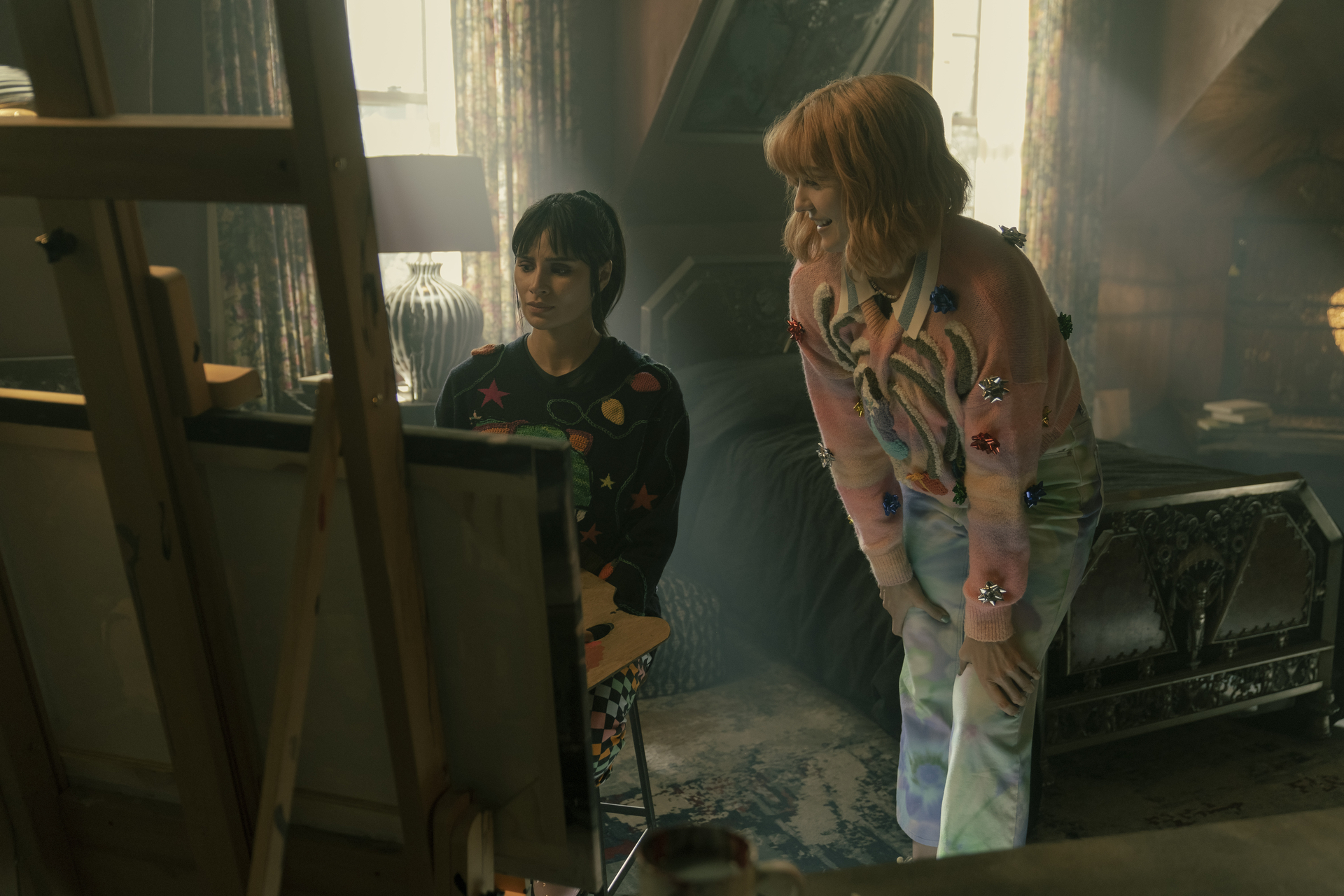 Still from Doom Patrol Season 4 Episode 9 - Diane Guerrero and Madeline Zima | Tell-Tale TV Still from Doom Patrol Season 4 Episode 9 of Diane Guerrero and Madeline Zima pictured from left to right