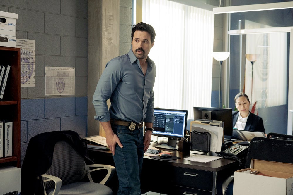 Still from Found Season 1 Episode 6 of Brett Dalton as Detective Mark Trent.