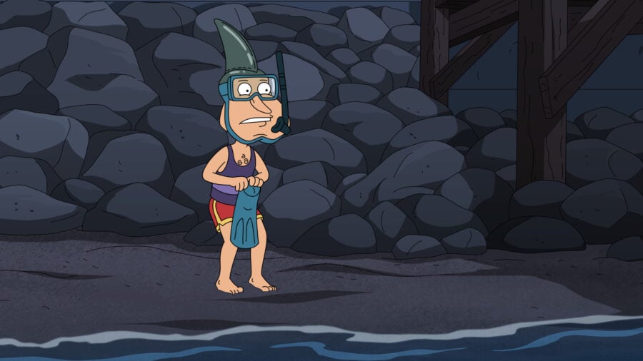 Still from Family Guy Season 22 Episode 5 of Quagmire.