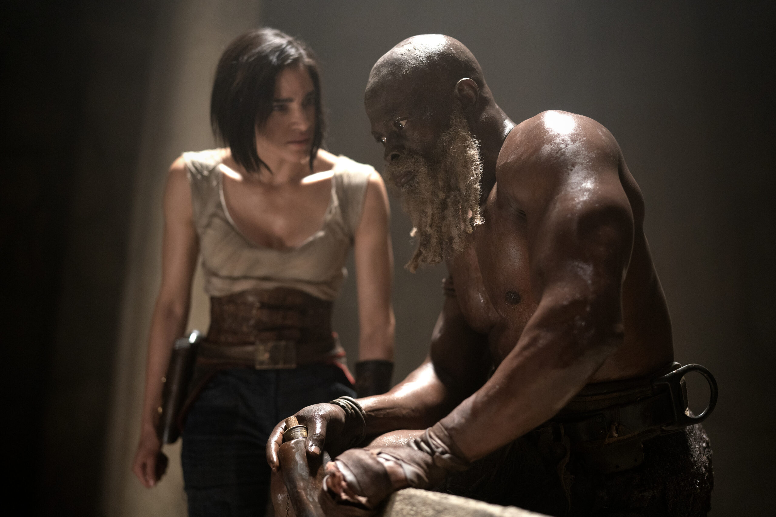 Rebel Moon - Sofia Boutella and Djimon Hounsou