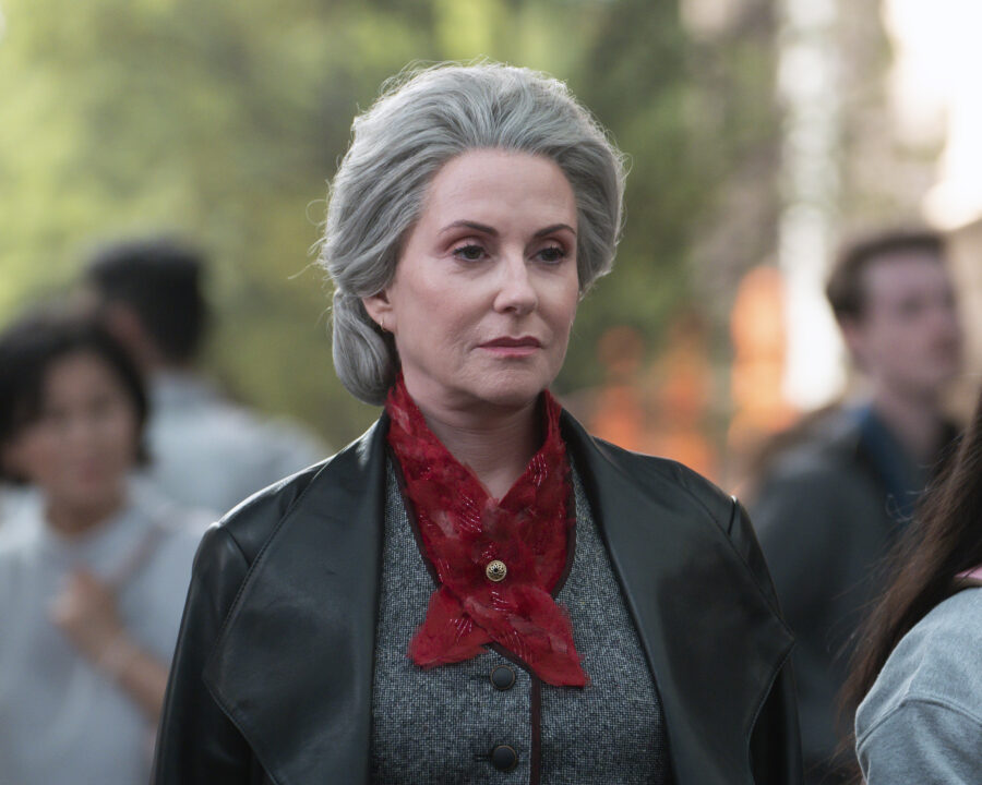 Percy Jackson and the Olympians — Megan Mullally as Alecto in Episode 101 | Tell-Tale TV Percy Jackson and the Olympians — Megan Mullally as Alecto in Episode 101