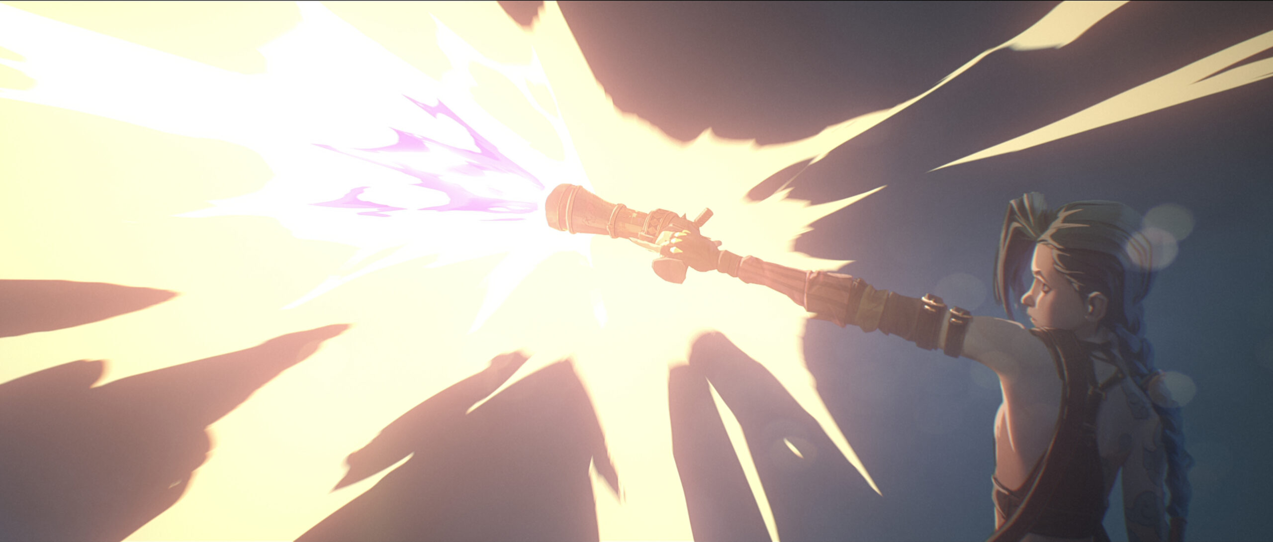 Arcane. Ella Purnell as Jinx in Arcane. Cr. Courtesy of Netflix © 2021