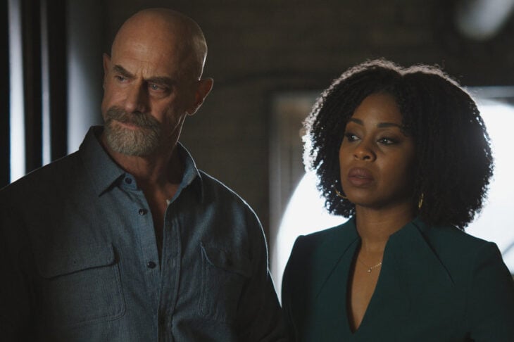 Law & Order: Organized Crime Season 4 Episode 1: Memory Lane -- Christopher Meloni as Det. Elliot Stabler, Danielle Moné Truitt as Sgt. Ayanna Bell