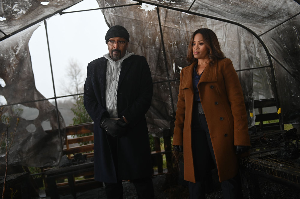 The Irrational - Season 1 Episode 8 - Jesse L. Martin and Maahra Hill | Tell-Tale TV Still from The Irrational Season 1 Episode 8 of Jesse L. Martin as Alec Mercer and Maahra Hill as Marisa pictured from left to right.
