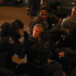 Chicago Fire Season 12 Episode 1. Barely Gone. Hanako Greensmith as Violet Mikami, David Eigenberg as Christopher Herrmann, Daniel Kyri as Darren Ritter, Miranda Rae Mayo as Stella Kidd, Kara Killmer as Sylvie Brett | Tell-Tale TV Chicago Fire Season 12 Episode 1. Barely Gone. Hanako Greensmith as Violet Mikami, David Eigenberg as Christopher Herrmann, Daniel Kyri as Darren Ritter, Miranda Rae Mayo as Stella Kidd, Kara Killmer as Sylvie Brett Chicago Fire: Episode Descriptions and How to Watch