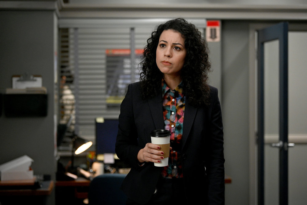 Still from The Irrational Season 1 Episode 9 of Paloma Nozicka as Morgan.