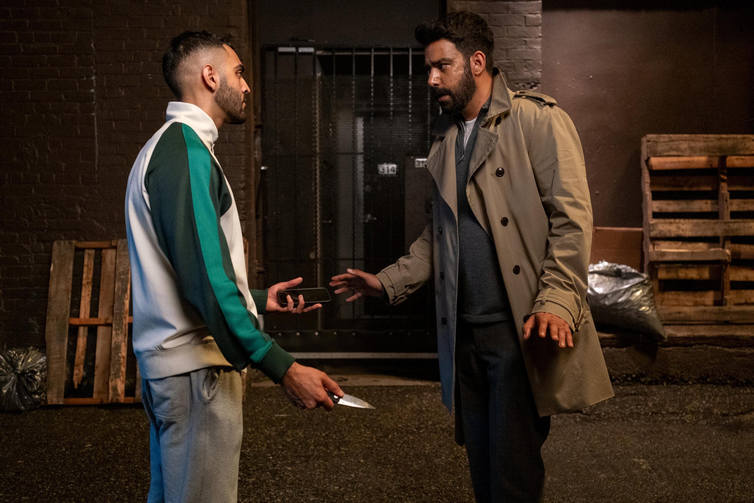 Still from Death and Other Details Season 1 Episode 4 of Rahul Kohli as Sunil Ranja.