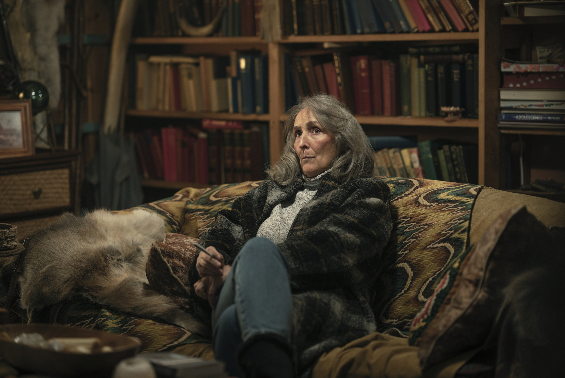 Still from True Detective Season 4 Episode 2, "Part 2," of Fiona Shaw.