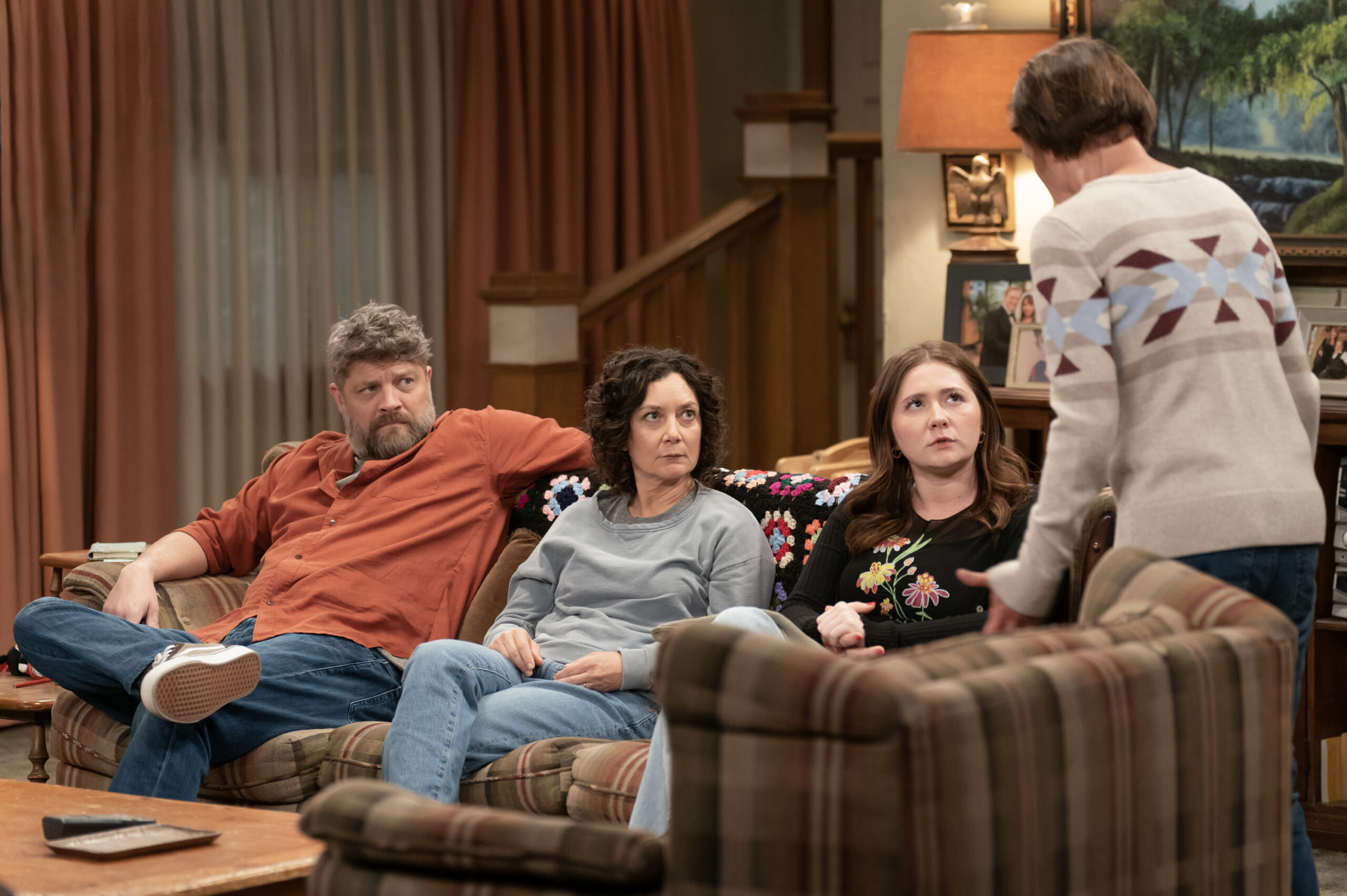 JAY R. FERGUSON, SARA GILBERT, EMMA KENNEY