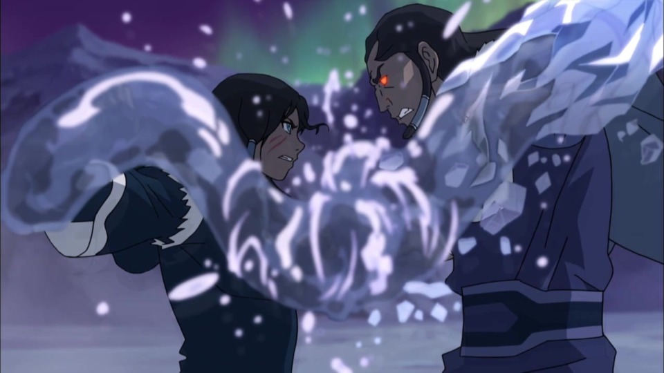 The Legend of Korra Season 2 Episode 13, "Darkness Falls," 