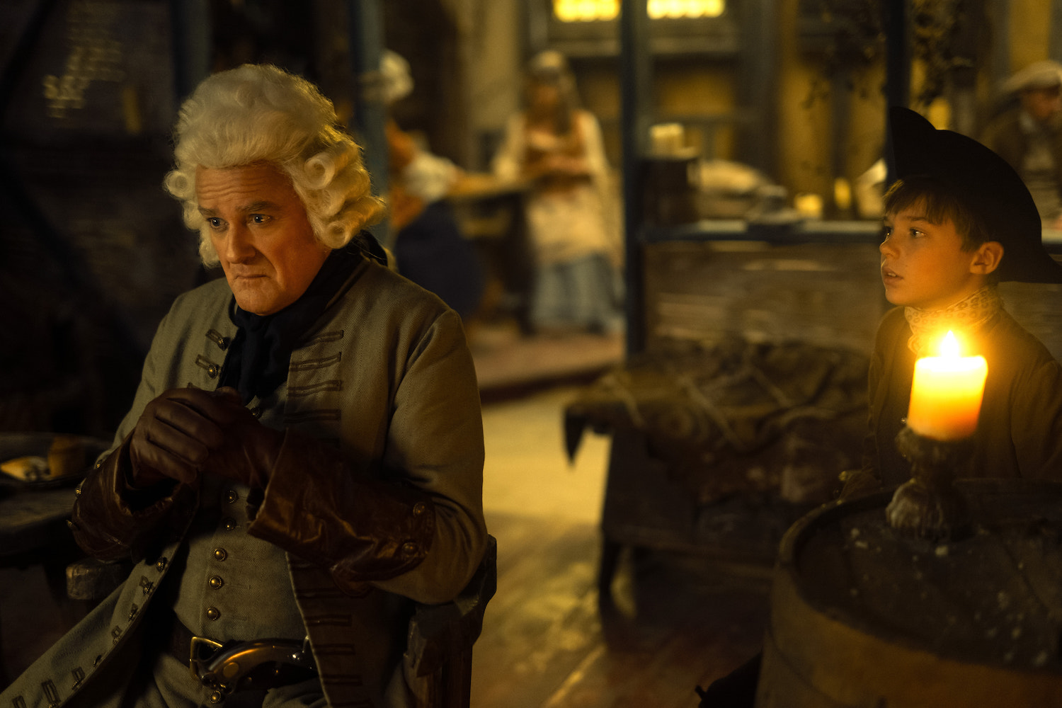 Hugh Bonneville and Samuel Leakey in "The Completely Made-Up Adventures of Dick Turpin"