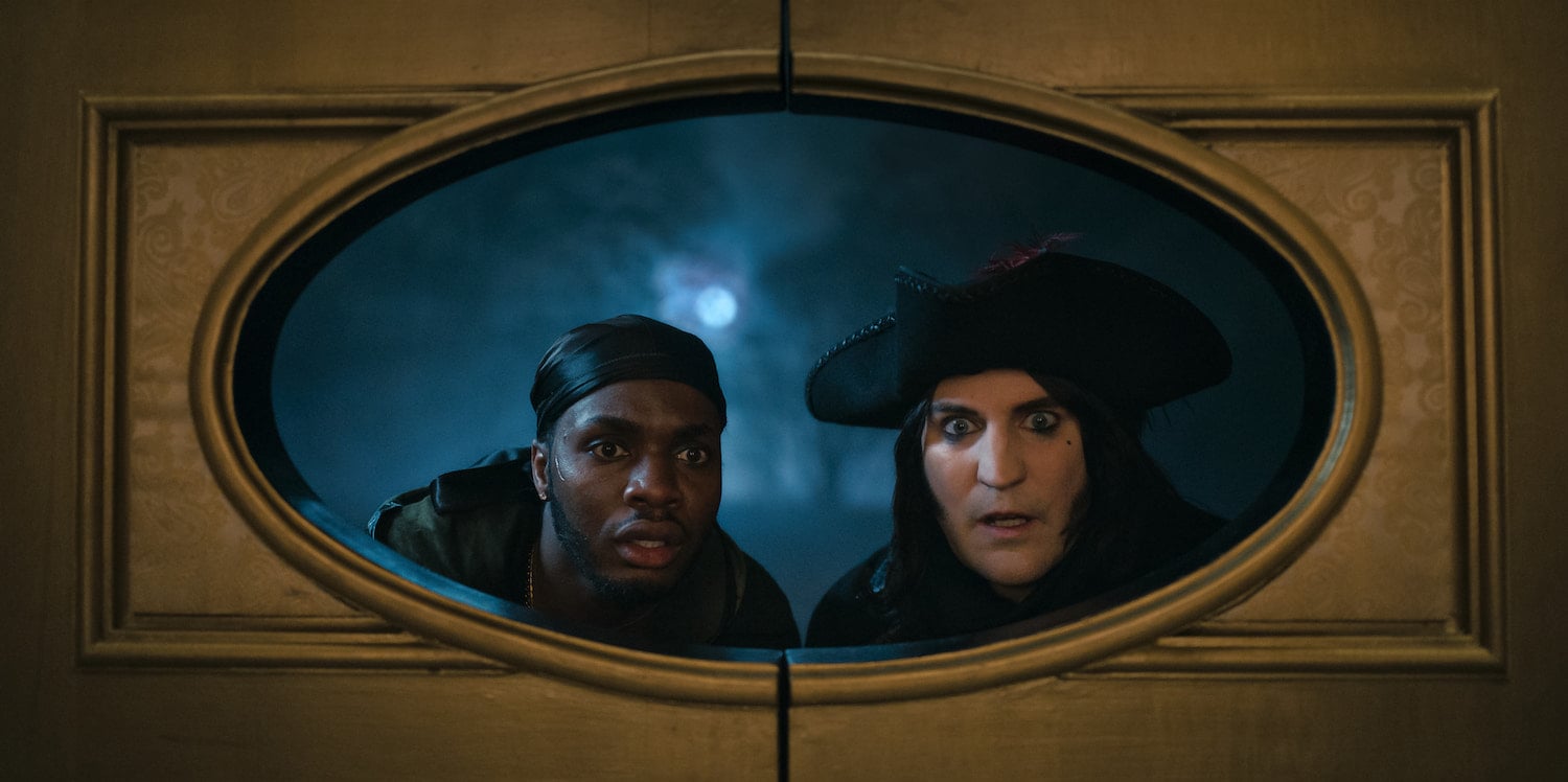 Duayne Boachie and Noel Fielding in "The Completely Made-Up Adventures of Dick Turpin"