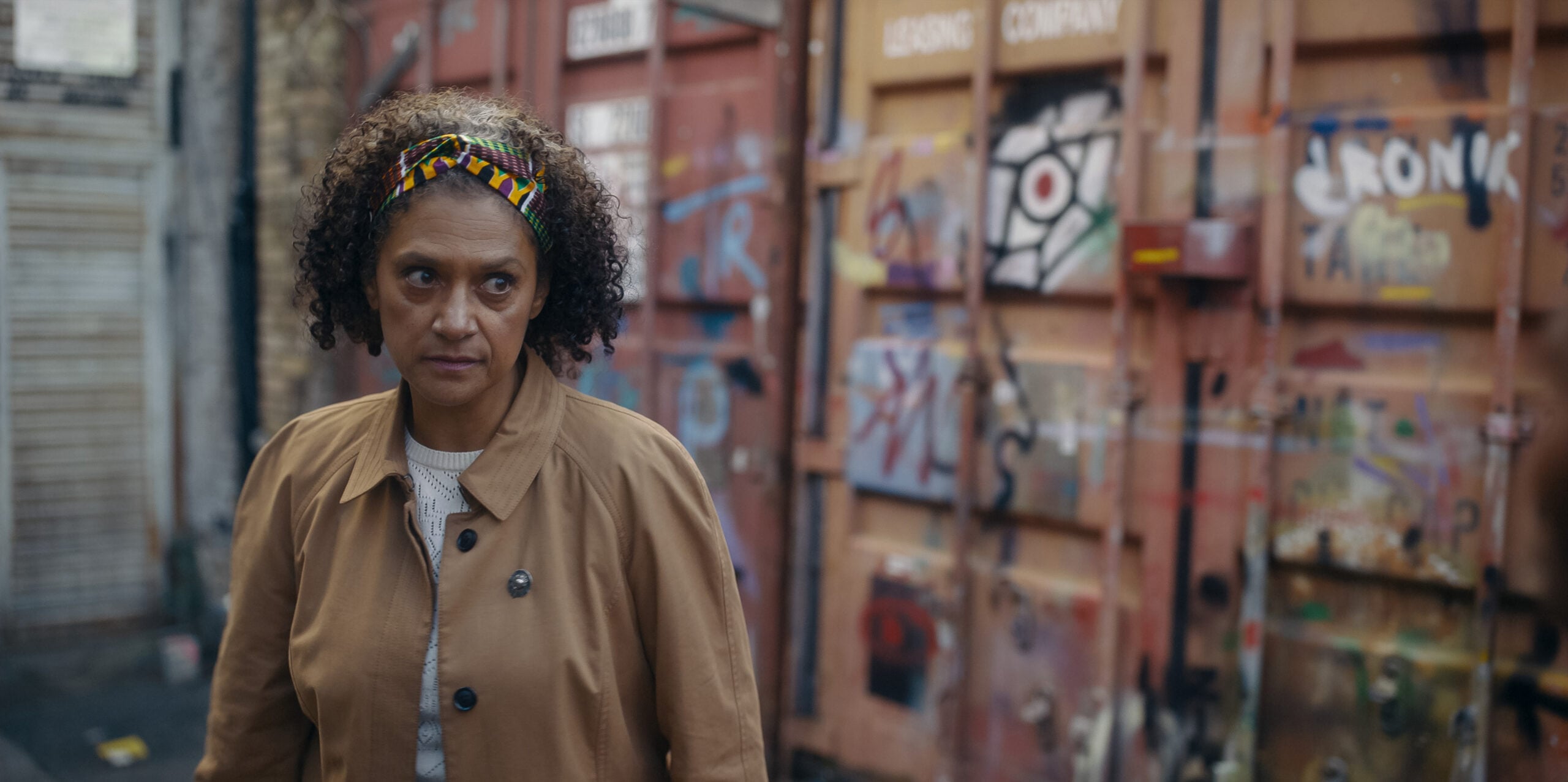 Still from Criminal Record Season 1 Episode 6 of Cathy Tyson.