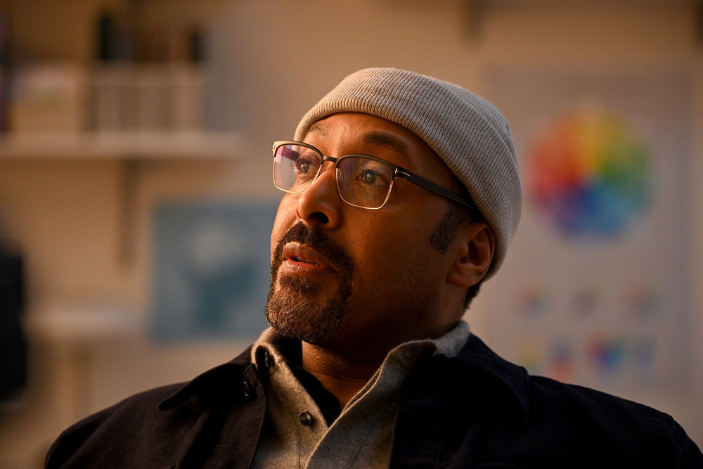 Still from the Irrational Season 1 Episode 10 of Jesse L. Martin as Alec Mercer.