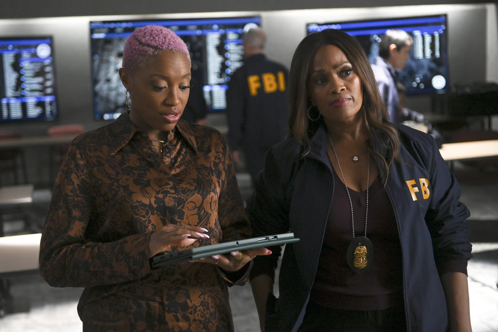 Still from The Irrational Season 1 Episode 10 of Travina Springer as Kylie and Maahra Hill as Marisa pictured from left to right.