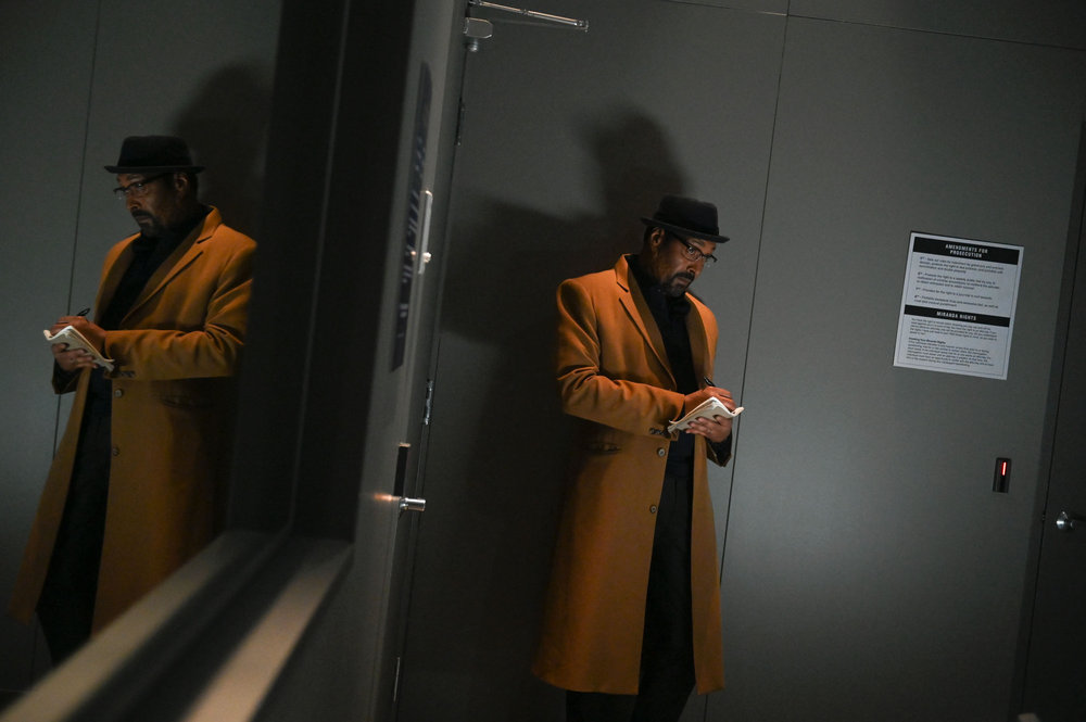 Still from the Irrational Season 1 Episode 11 of Jesse L. Martin as Alec Mercer.