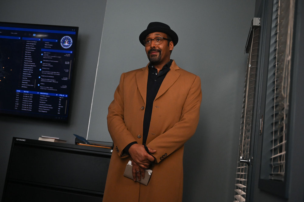 Still from The Irrational Season 1 Episode 11 of Jesse L. Martin as Alec Mercer.