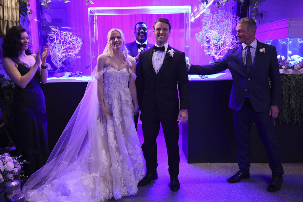 Chicago Fire Season 12 Episode 6 - Port in the Storm - Casey and Brett's wedding | Tell-Tale TV Chicago Fire Season 12 Episode 6 - Port in the Storm - Casey and Brett's wedding - Brettsey wedding - Matt Casey and Sylvie Brett