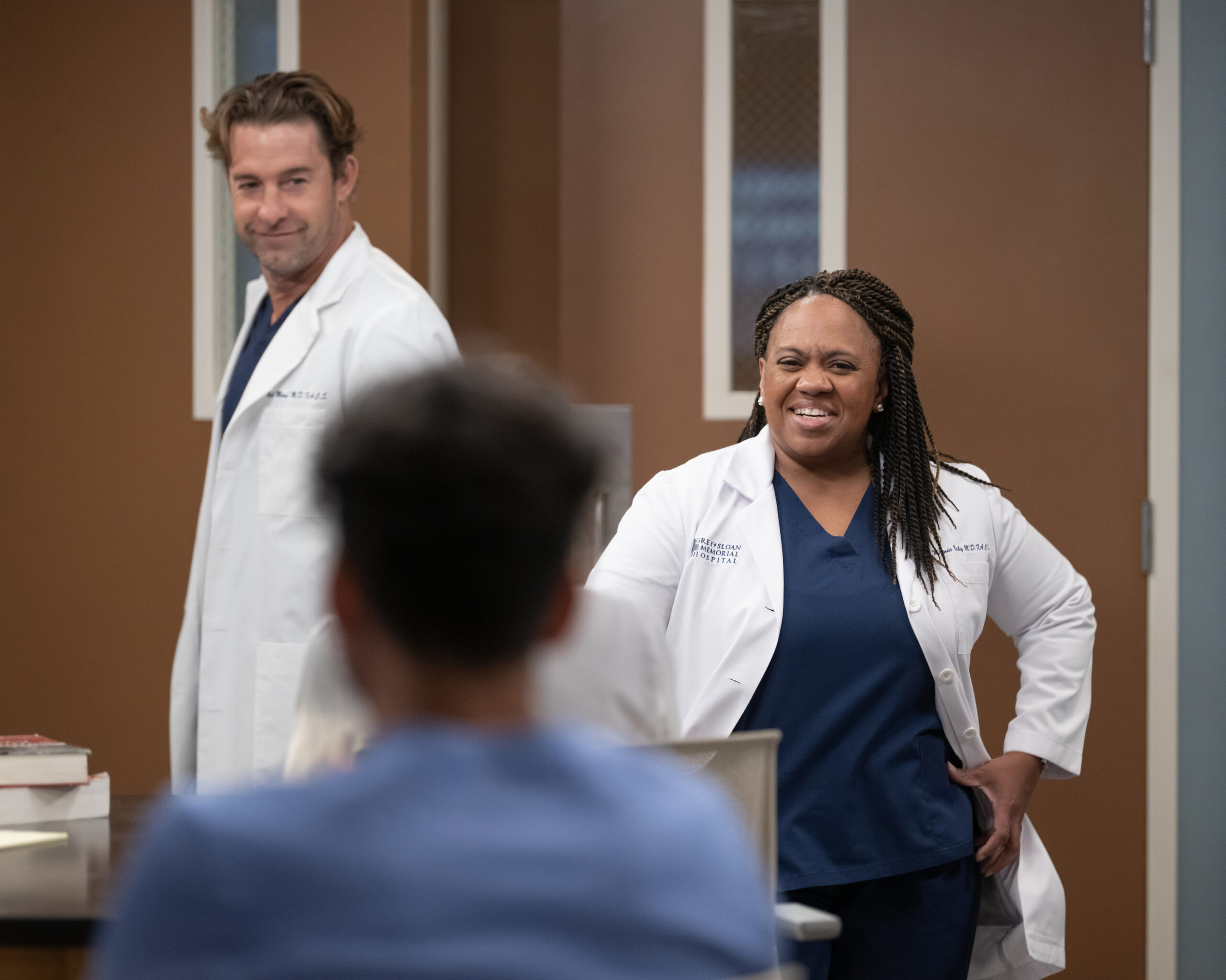 SCOTT SPEEDMAN, CHANDRA WILSON - GREY'S ANATOMY Season 20 Episode 1 -We've Only Just Begun