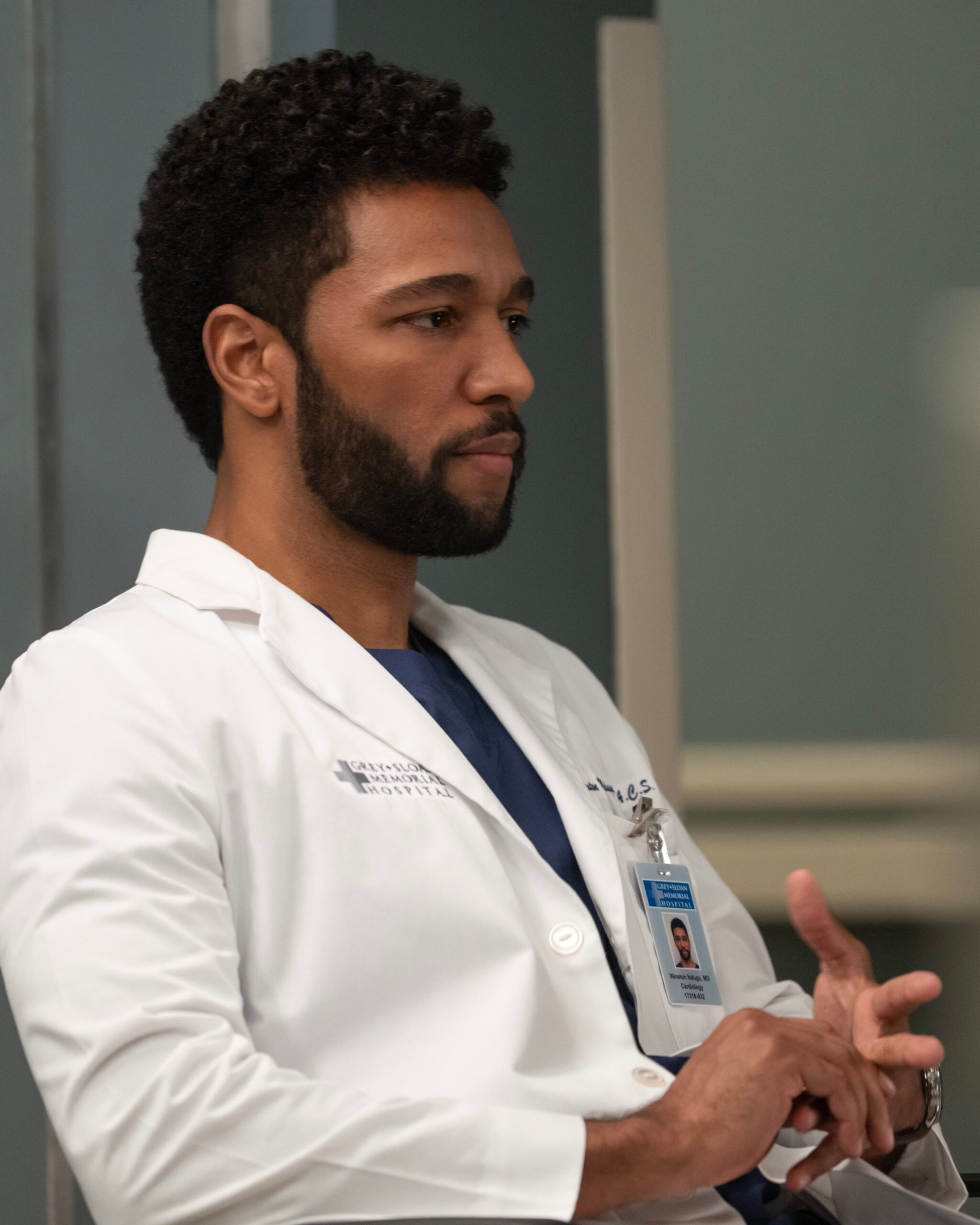ANTHONY HILL as Winston - GREY'S ANATOMY Season 20 Episode 1 -We've Only Just Begun