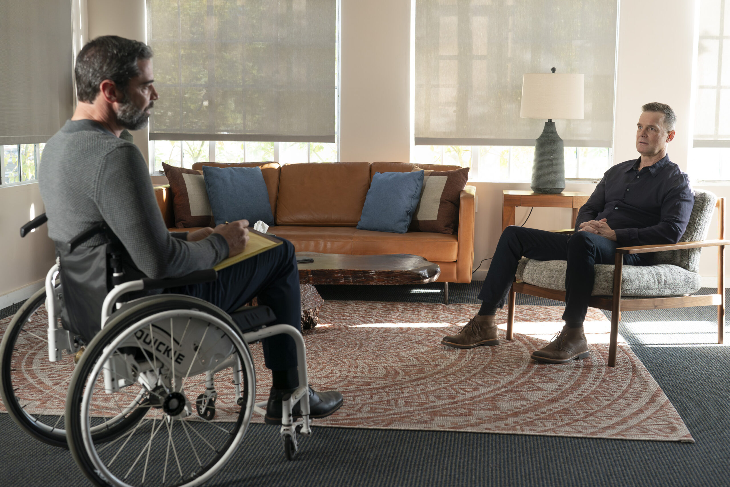 9-1-1 Season 7 Episode 2, "Rock the Boat" -- EDDIE MCGEE, PETER KRAUSE