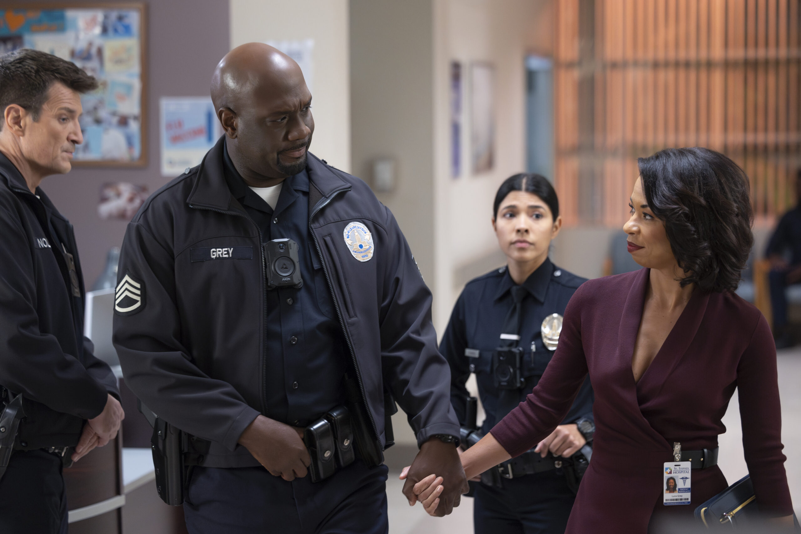 The Rookie Season 6 Episode 5, "The Vow" -- NATHAN FILLION, RICHARD T. JONES, LISSETH CHAVEZ, ANGEL PARKER | Tell-Tale TV The Rookie Season 6 Episode 5, "The Vow" -- NATHAN FILLION, RICHARD T. JONES, LISSETH CHAVEZ, ANGEL PARKER