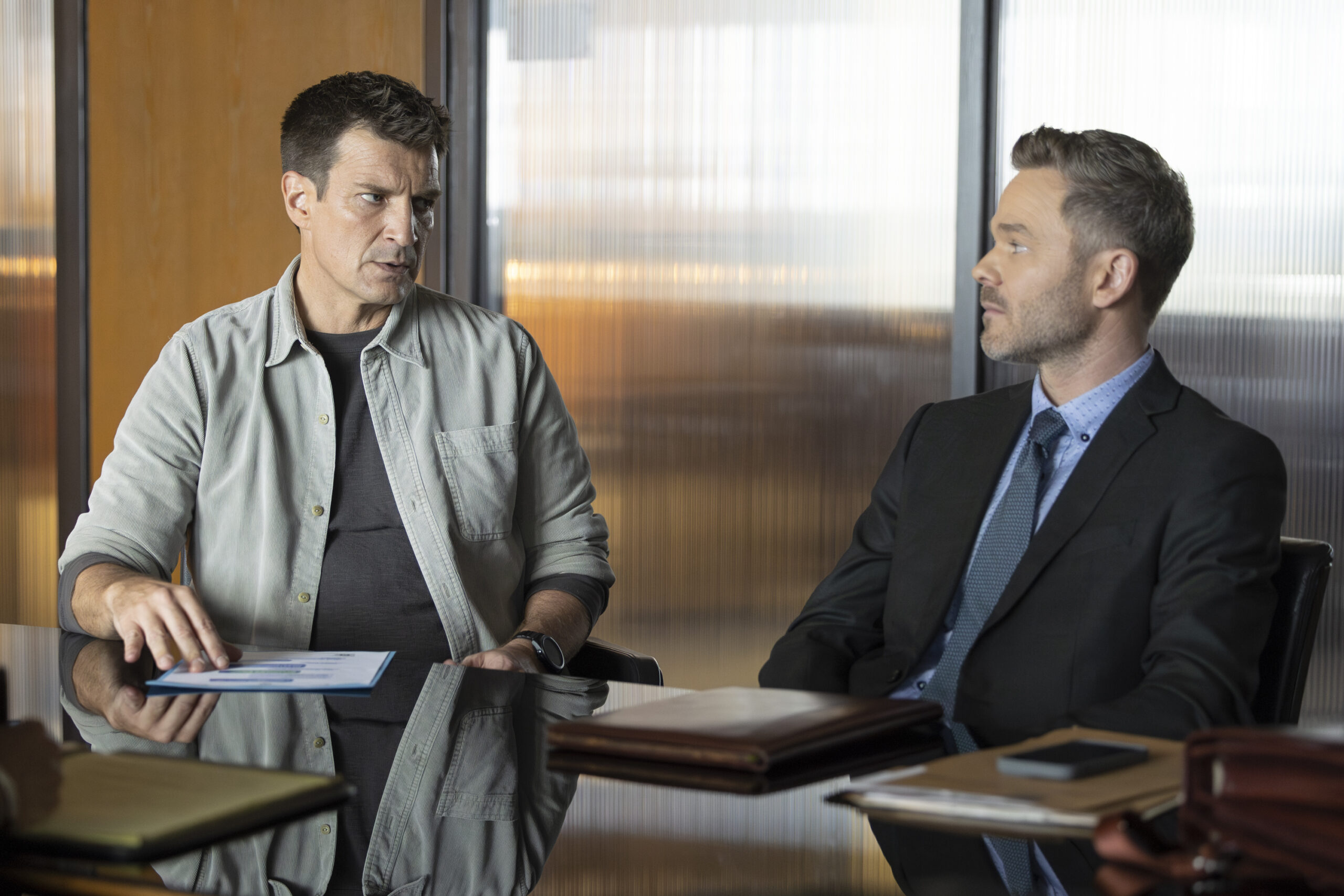 The Rookie Season 6 Episode 5, "The Vow" -- NATHAN FILLION, SHAWN ASHMORE | Tell-Tale TV The Rookie Season 6 Episode 5, "The Vow" -- NATHAN FILLION, SHAWN ASHMORE