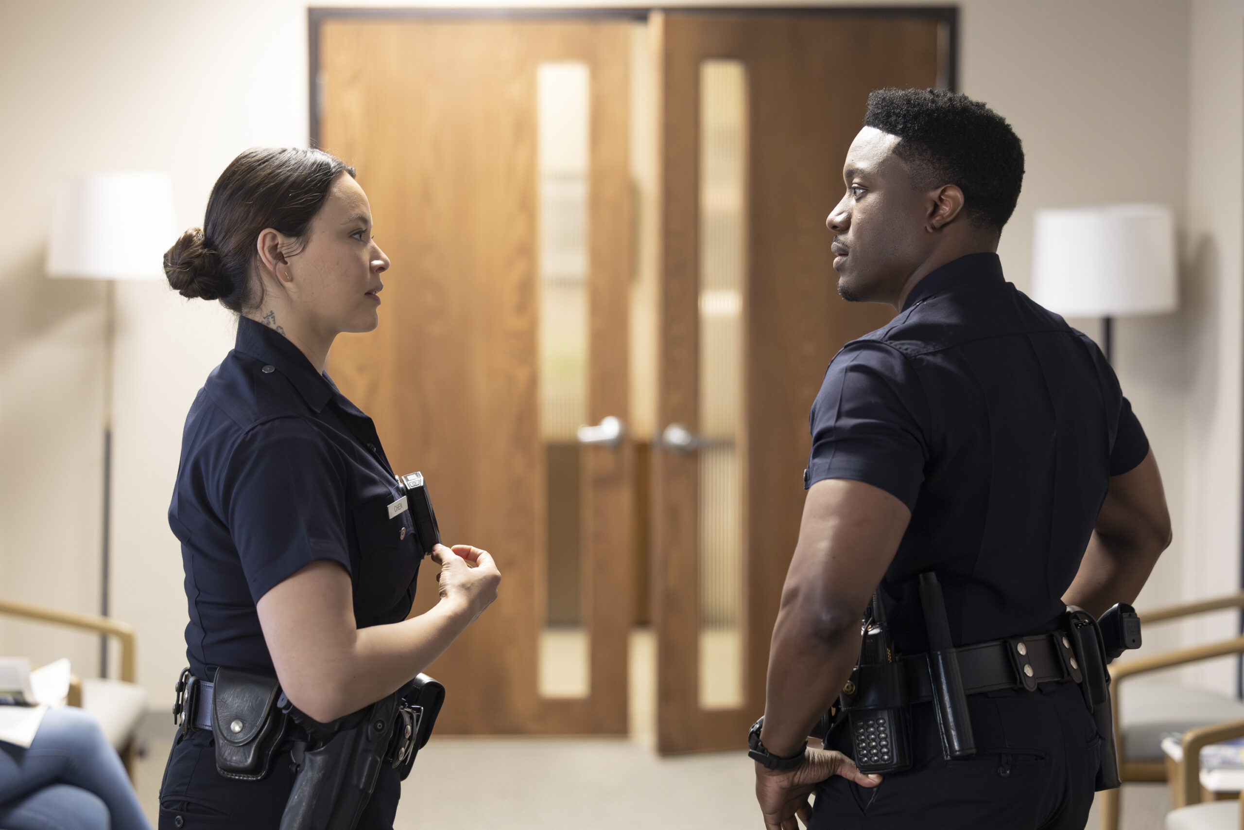 The Rookie Season 6 Episode 5, "The Vow" -- MELISSA O'NEIL, TRU VALENTINO | Tell-Tale TV The Rookie Season 6 Episode 5, "The Vow" -- MELISSA O'NEIL, TRU VALENTINO