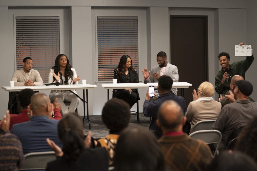 ABBOTT ELEMENTARY - "Panel" - TYLER JAMES WILLIAMS, JANELLE JAMES, TATYANA ALI, BRANDON KYLE GOODMAN, ZACK FOX