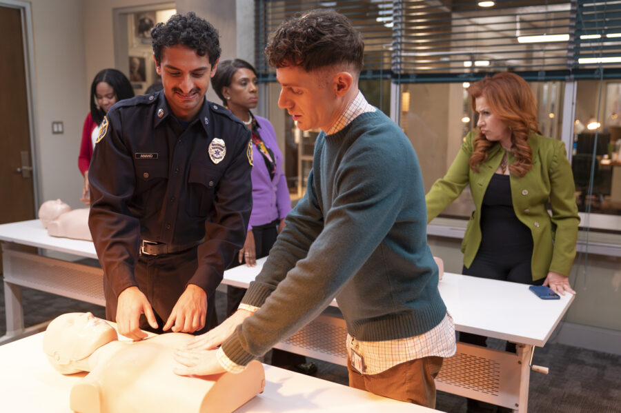 ABBOTT ELEMENTARY - "Panel" - KARAN SONI, SHERYL LEE RALPH, CHRIS PERFETTI, LISA ANN WALTER