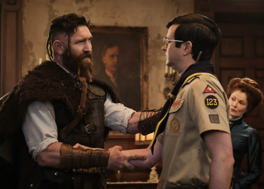 “Hello, Brother” – GHOSTS Pictured (L-R): Devan Chandler Long as Thorfinn and Richie Moriarty as Pete