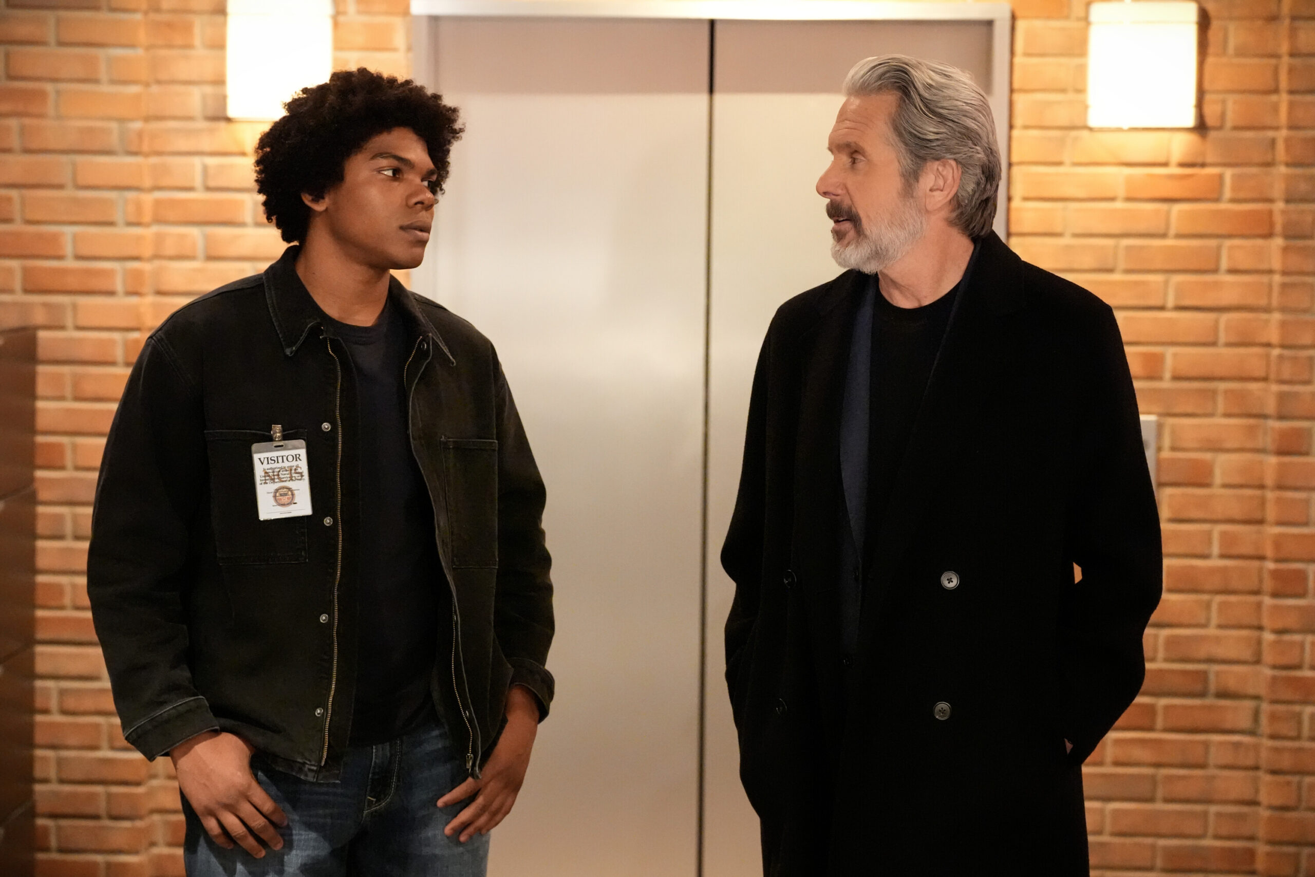 NCIS Season 21 Episode 7, "A Thousand Yards" -- Spence Moore II as Jared Vance and Gary Cole as Alden Parker