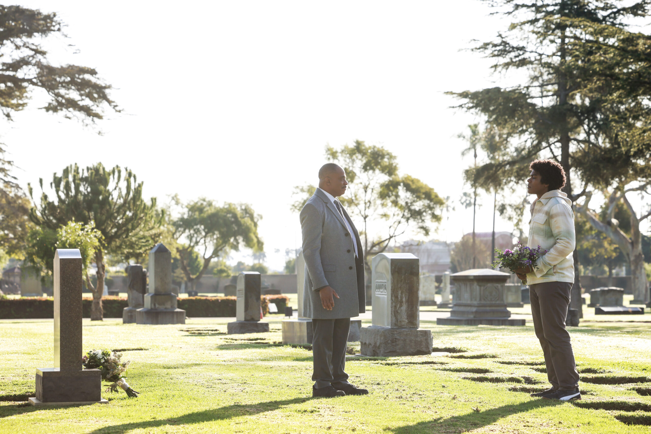 NCIS Season 21 Episode 7, “A Thousand Yards” — Rocky Carroll as Leon Vance and Spence Moore II