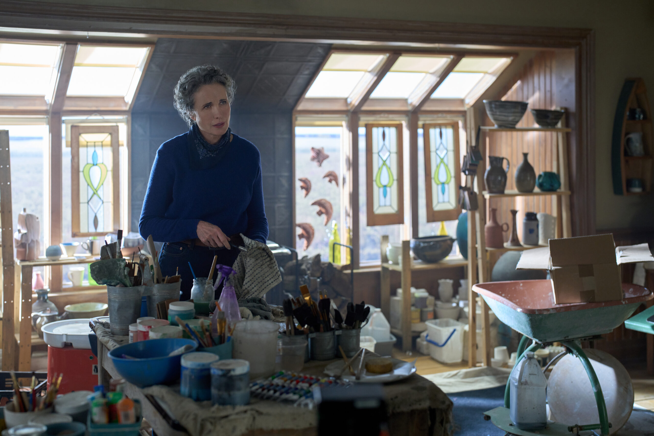 Andie MacDowell as Del Landry on The Way Home Season 2 Episode 10