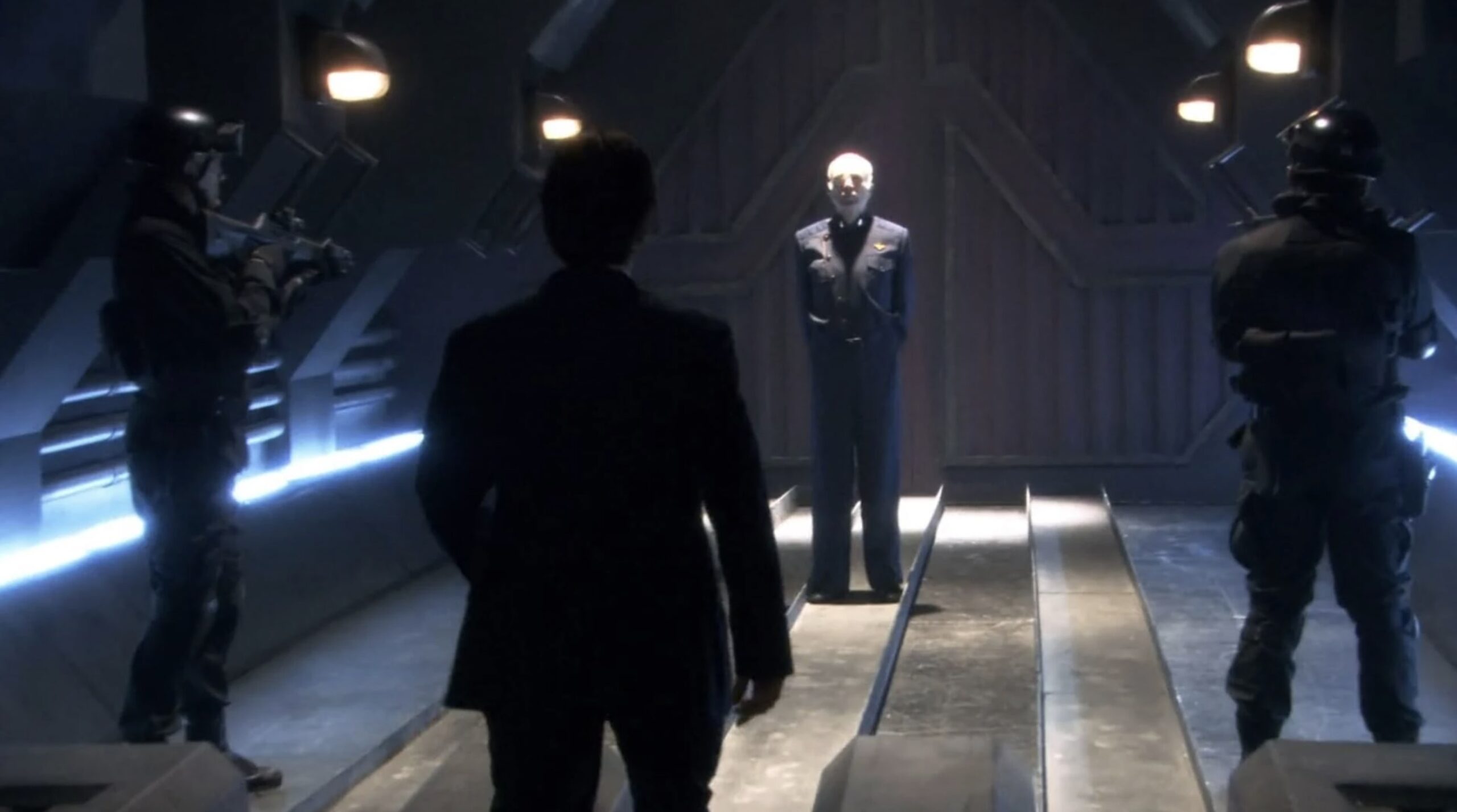 Screen Shot 2024-03-24 at 12.33.48 AM | Tell-Tale TV Battlestar Galactica Season 4 Episode 10 Revelations Michael Hogan as Saul Tigh