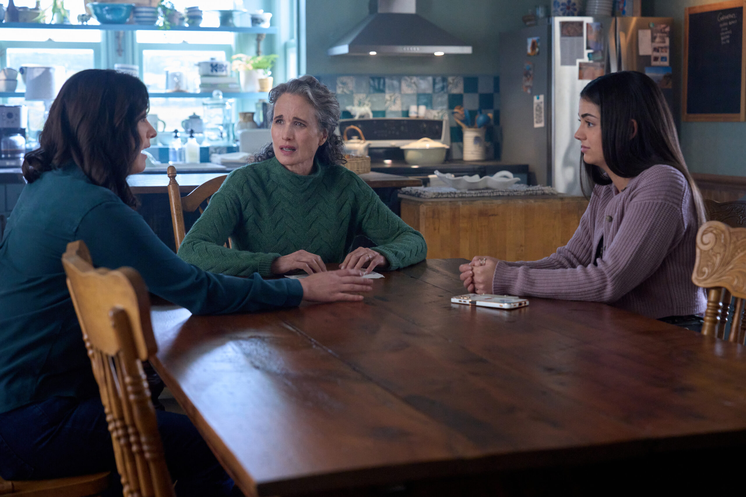 The Way Home Season 2 Episode 10 - Kat, Del, and Alice at the table