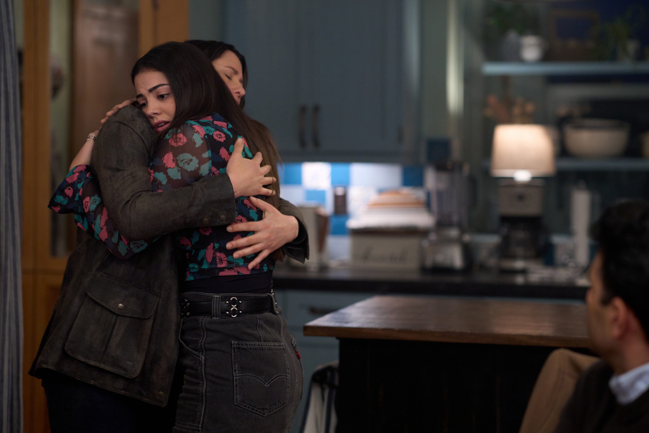 Kat and Alice hug each other on The Way Home Season 2 Episode 9, "Here Without You"