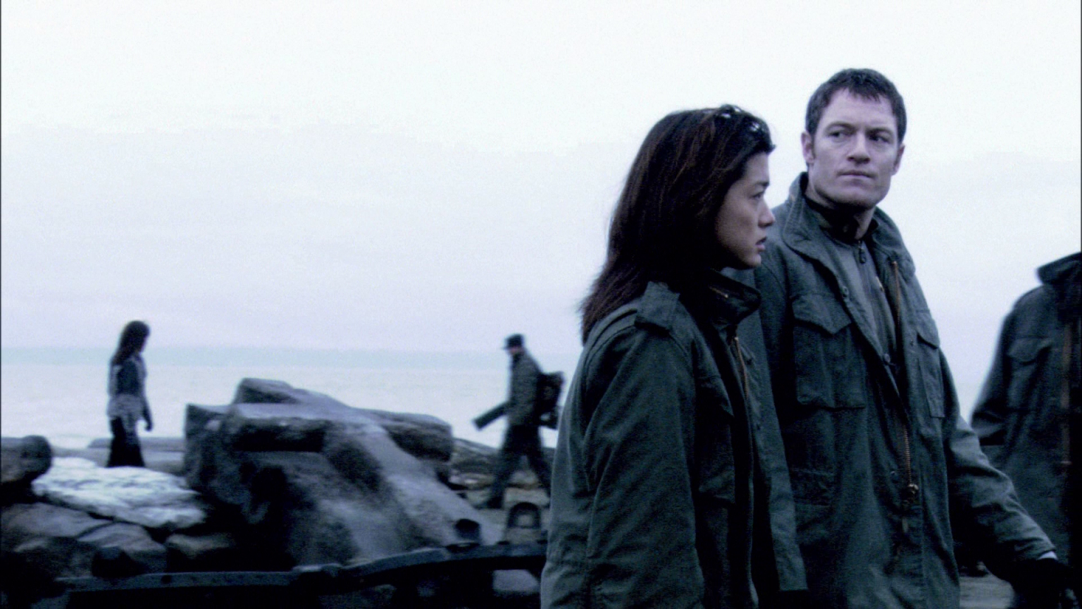 Battlestar Galactica Season 4 Episode 11 Sometimes a Great Notion Grace Park as Athena Tahmoh Penikett as Helo | Tell-Tale TV Battlestar Galactica Season 4 Episode 11 Sometimes a Great Notion Grace Park as Athena Tahmoh Penikettas Helo