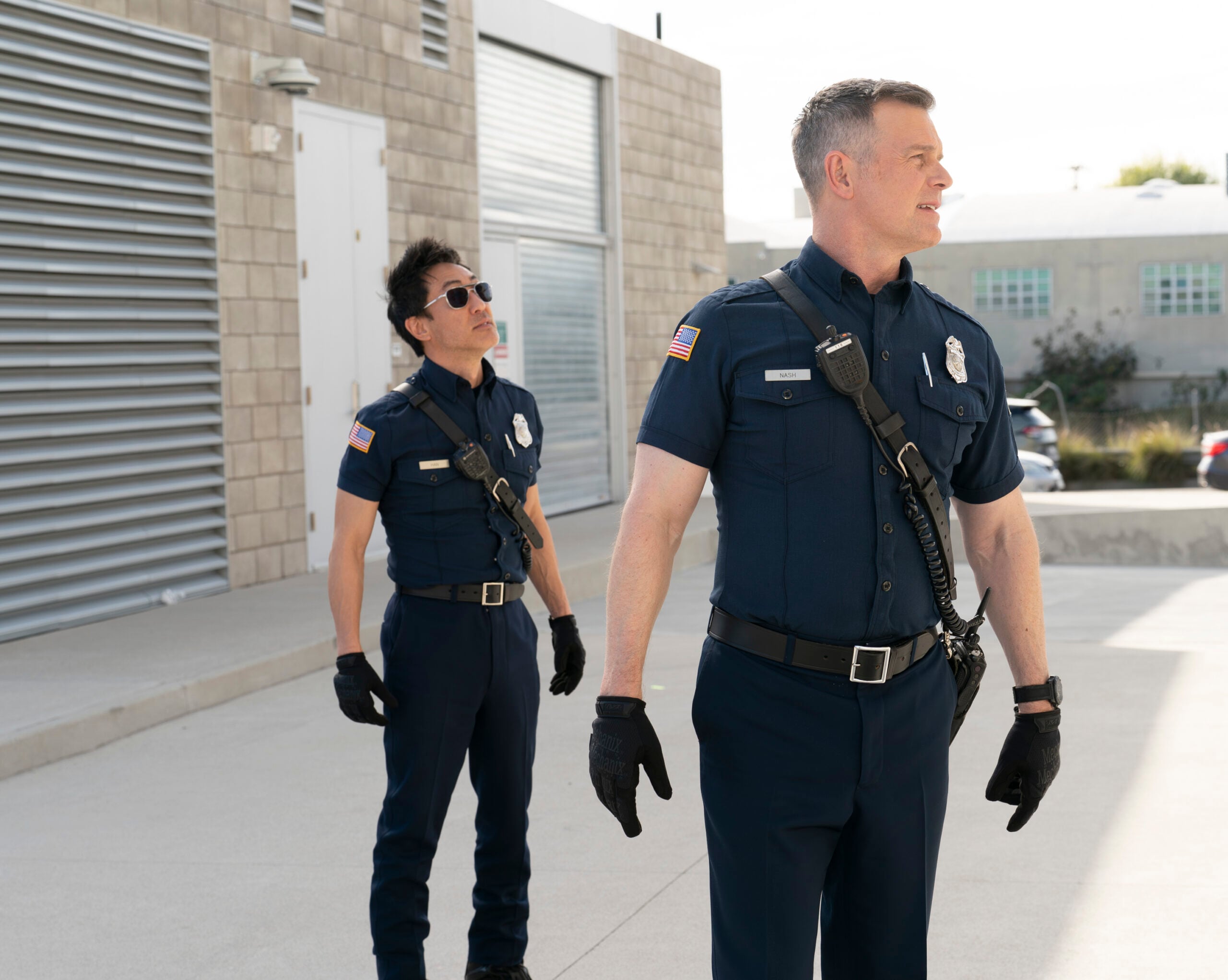 9-1-1 Season 7 Episode 4, "Buck Bothered and Bewildered" -- KENNETH CHOI, PETER KRAUSE