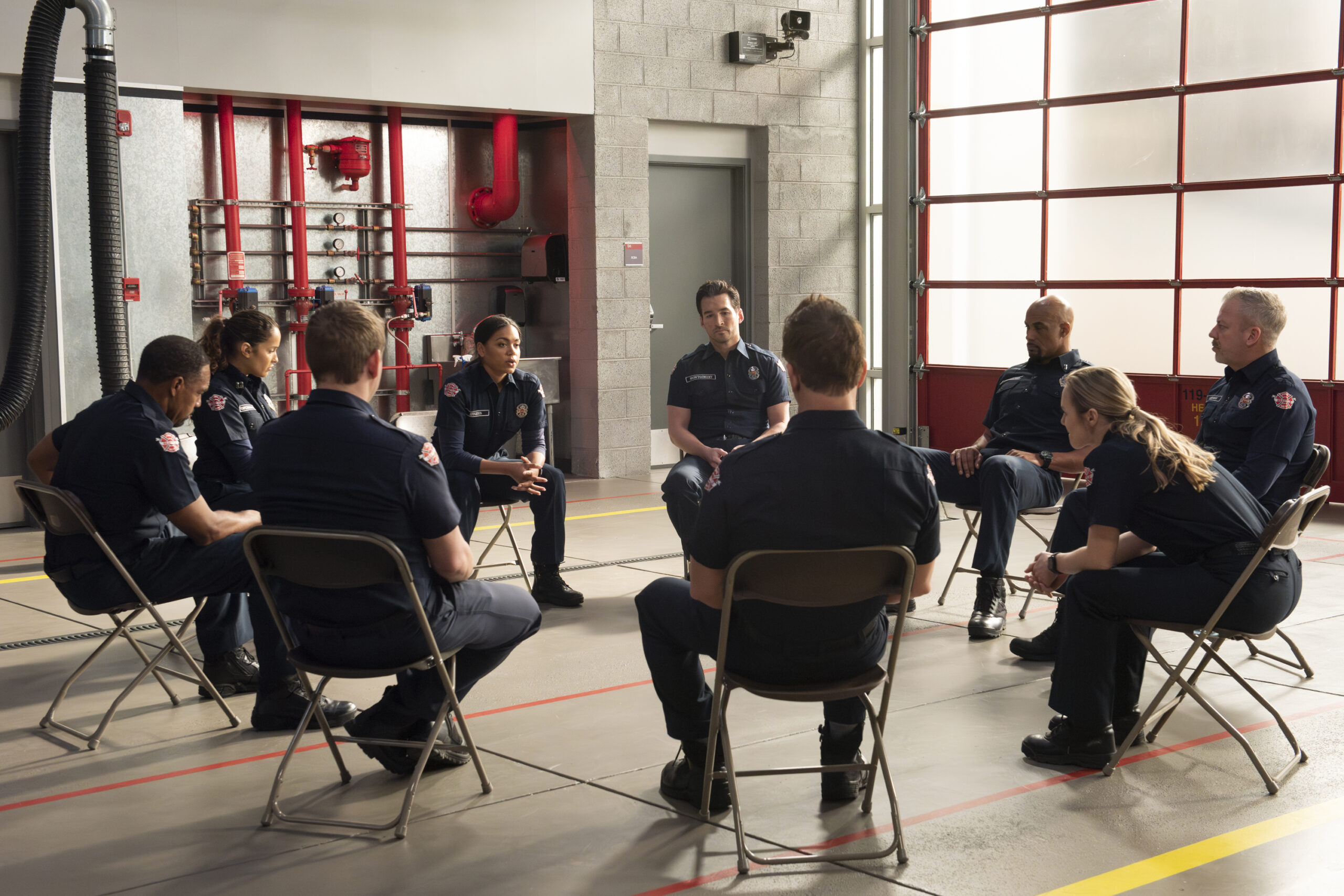 Station 19 Season 6 Episode 6, "With So Little To Be Sure Of" -- JAINA LEE ORTIZ, BARRETT DOSS, JAY HAYDEN, BORIS KODJOE | Tell-Tale TV Station 19 Season 6 Episode 6, "With So Little To Be Sure Of" -- JAINA LEE ORTIZ, BARRETT DOSS, JAY HAYDEN, BORIS KODJOE