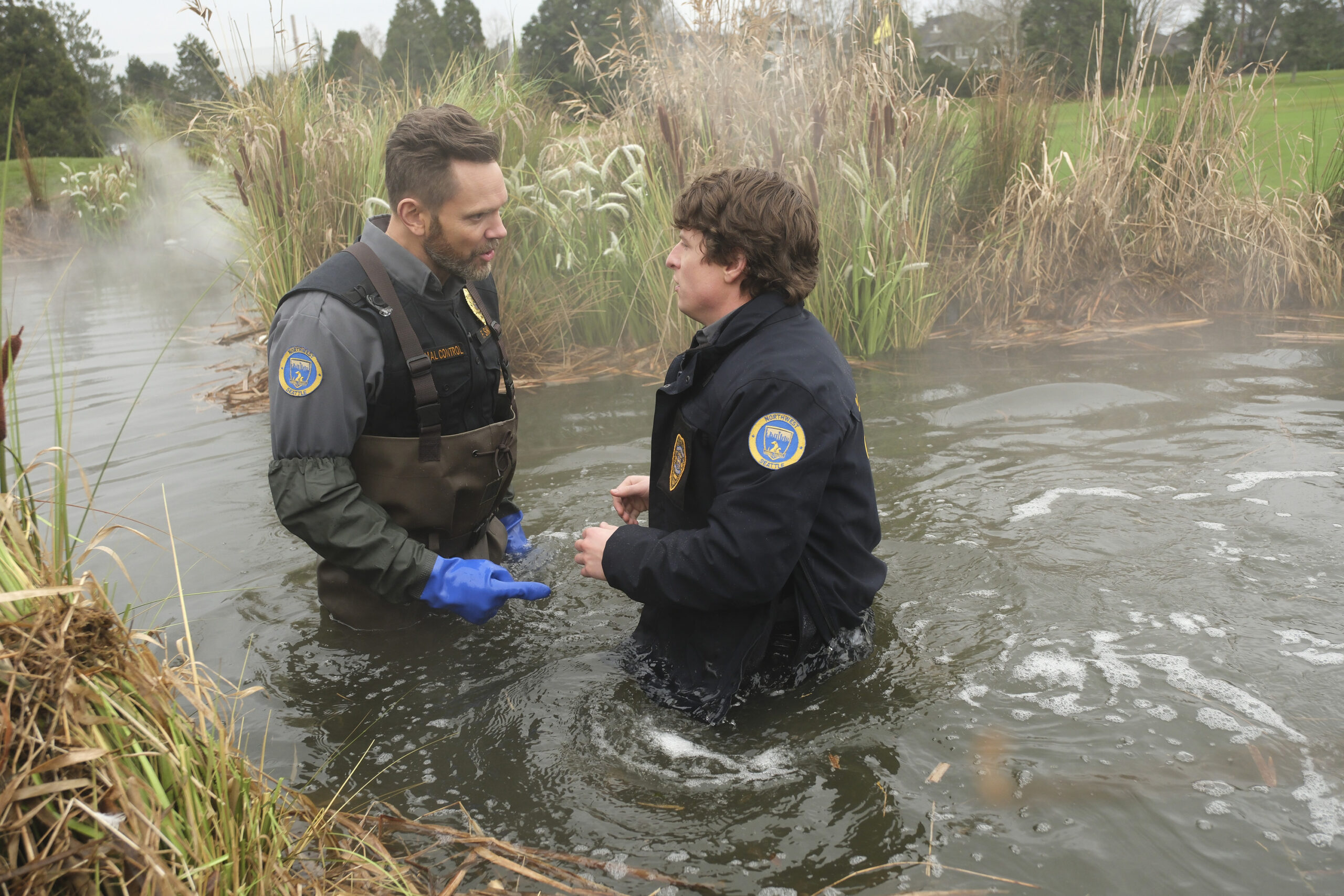 Animal Control Season 2 Episode 7, "Skunks and Swans" -- JOEL MCHALE, MICHAEL ROWLAND