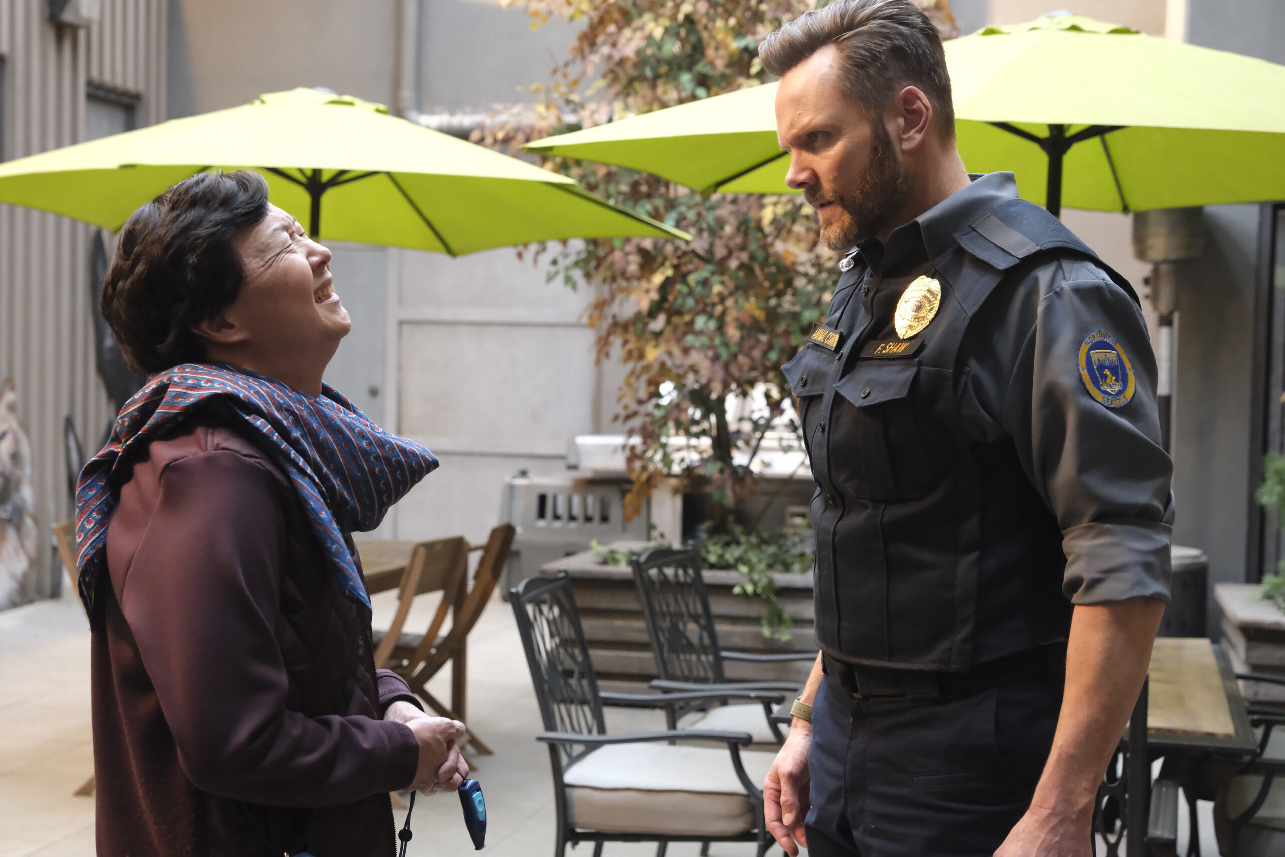 Animal Control Season 2 Episode 5, "Dogs and Chickens" -- KEN JEONG, JOEL MCHALE