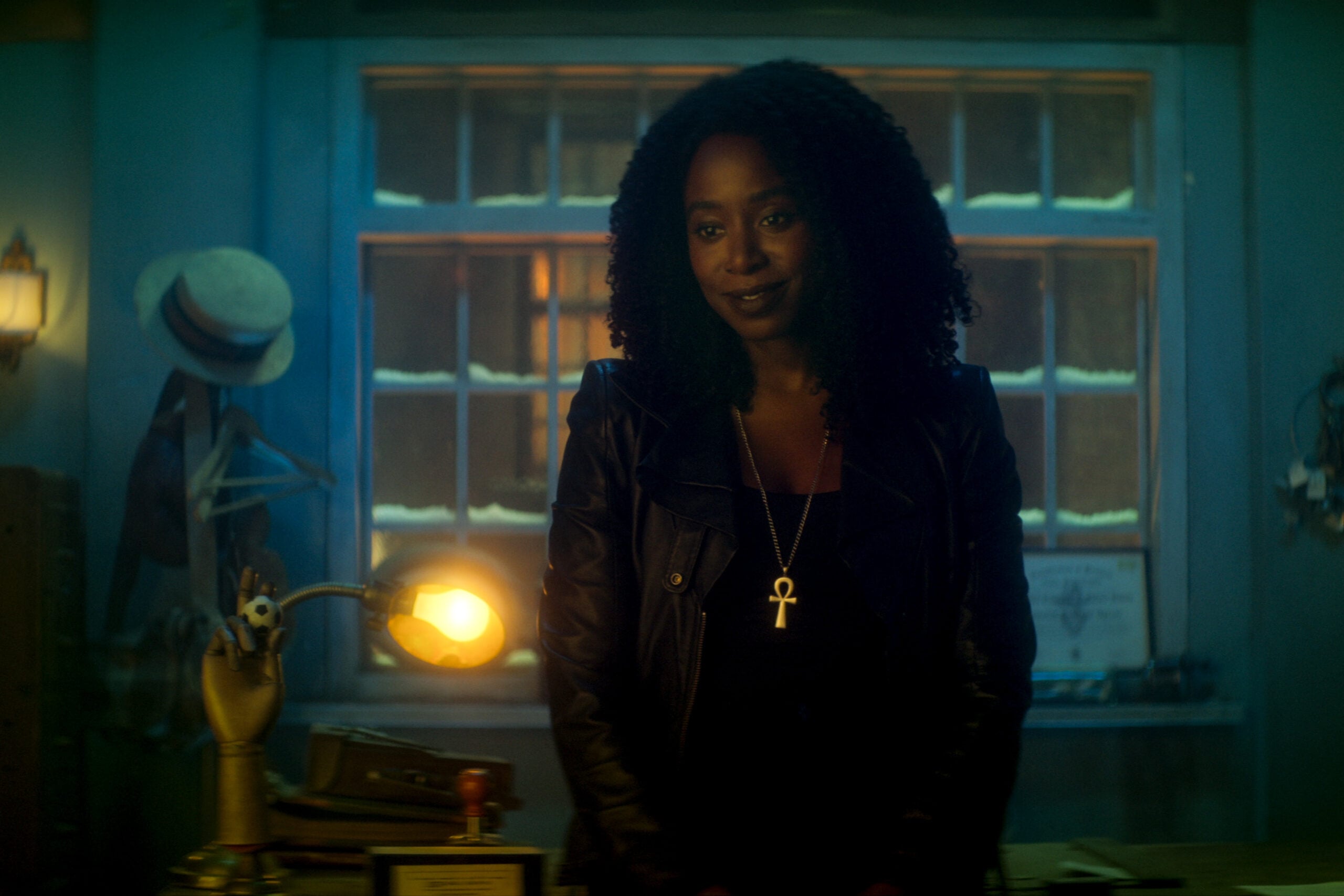 DEAD BOY DETECTIVES. Kirby Howell-Baptiste as Death in episode 1 of DEAD BOY DETECTIVES.