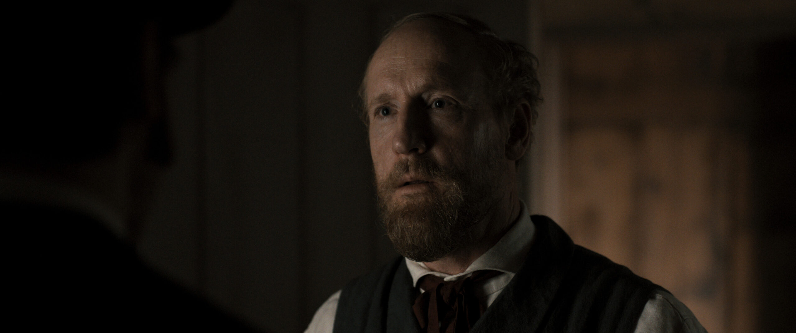 Still from Manhunt Season 1 Episode 5 of Matt Walsh in a close shot.