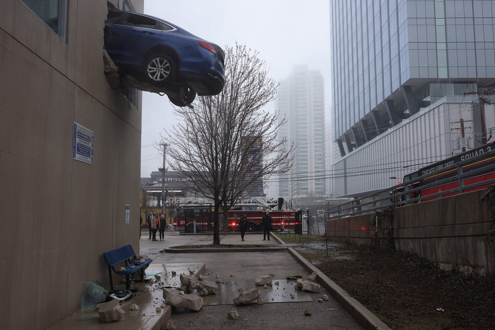 Chicago Fire Season 12 Episode 10 - The Wrong Guy - car through a window