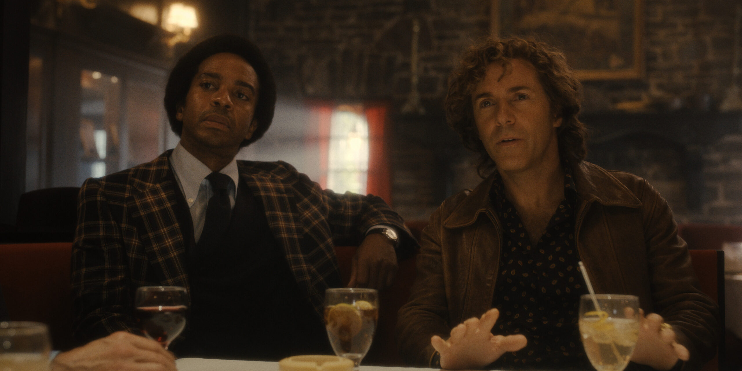 The Big Cigar Season 1 Episode 2 - André Holland and Alessandro Nivola | Tell-Tale TV Still from The Big Cigar Season 1 Episode. 2 of André Holland and Alessandro Nivola pictured from left to right.