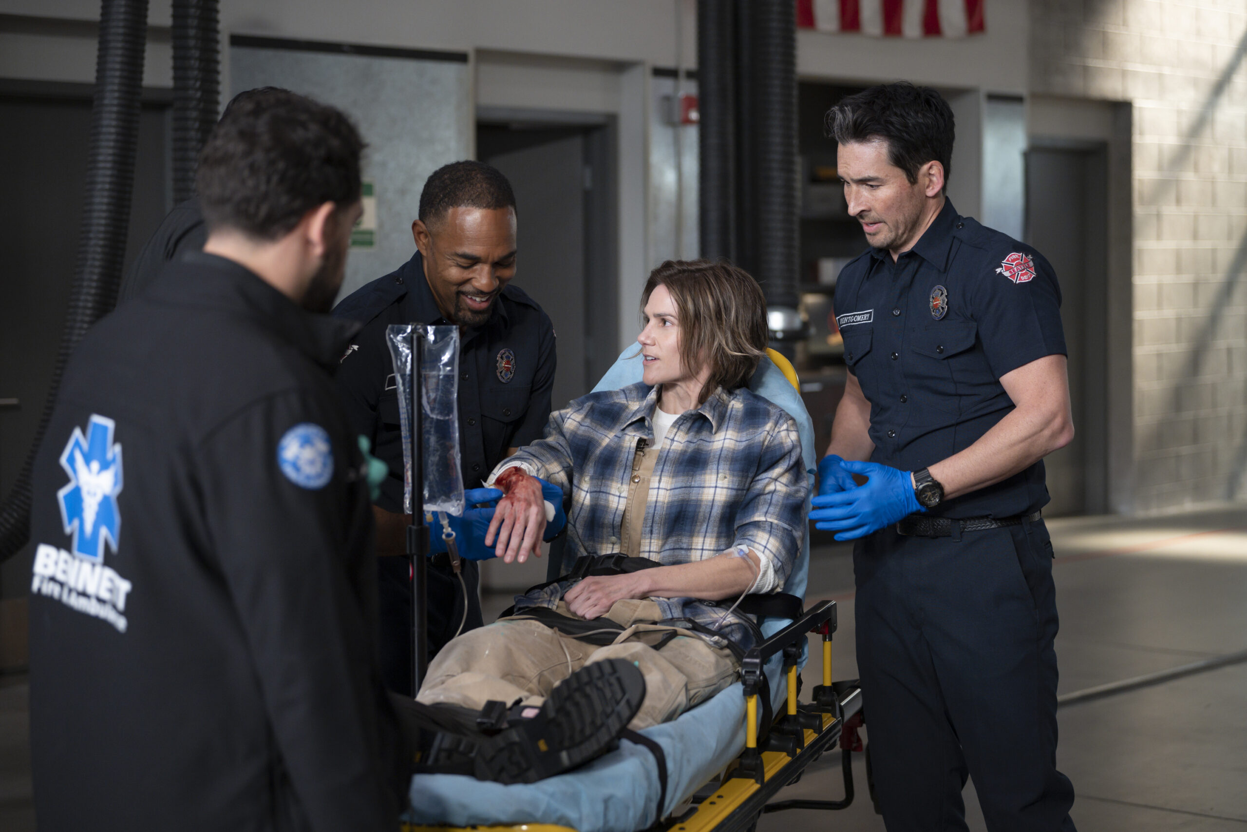 Station 19 Season 7 Episode 7, "Give It All" -- JASON WINSTON GEORGE, CAMERON ESPOSITO, JAY HAYDEN | Tell-Tale TV Station 19 Season 7 Episode 7, "Give It All" -- JASON WINSTON GEORGE, CAMERON ESPOSITO, JAY HAYDEN