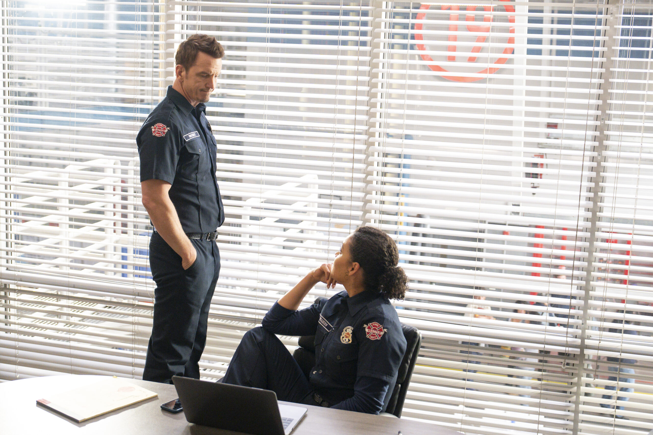 Station 19 Season 7 Episode 8, "Ushers of the New World" -- JOSH RANDALL, BARRETT DOSS | Tell-Tale TV Station 19 Season 7 Episode 8, "Ushers of the New World" -- JOSH RANDALL, BARRETT DOSS