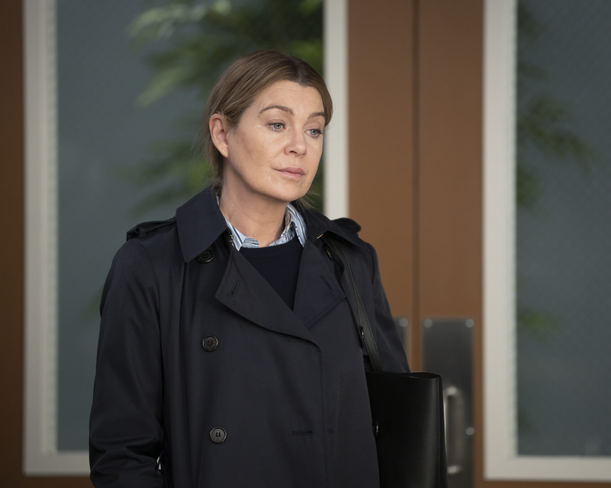 Grey's Anatomy Season 20 Episode 10, Burn it Down -- Ellen Pompeo as Meredith Grey